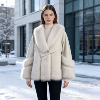 Manteau patchwork à revers large pour femme – Tendance et chaud pour l'automne/hiver – Personnalisation et vente en gros usine