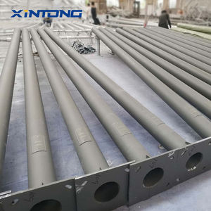 Op Maat Gemaakte Xintong Outdoor 4M-12M Dubbele Enkele Arm Thermisch Gegalvaniseerde Stalen Zonne-Straatlantaarnpaal 200Km/U Windweerstand - Product Image 1