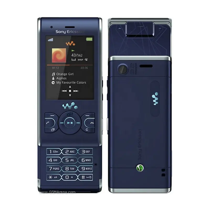 소니 에릭슨 W595 휴대 전화 2.2 "디스플레이 3.15MP 카메라 FM 라디오 잠금 해제 휴대폰