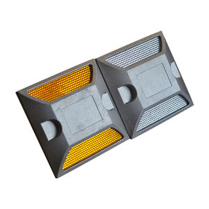 Reflectores de Carretera de Fábrica China, Tachas Reflectantes de Seguridad Vial Tipo Ojo de Gato, Tachas de Aluminio para Carretera - Product Image 2