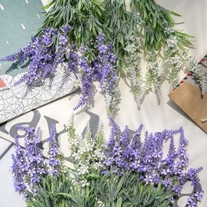 Maige Lavender <b>Artificial</b> <b>Flower</b> Purple And Milky White Plastic Wedding Decor Realistic Ins Style - Product Image 1
