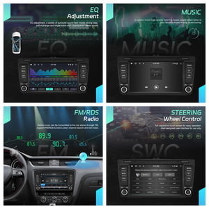 Radio de coche Podofo de 8'' para Skoda Octavia II/MK2 2004-2013, 6+128GB, Android, CarPlay inalámbrico, Bluetooth, GPS, WIFI, FM/RDS - Product Image 3