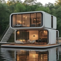 Lit Apple en bois et acier de luxe |   Maisonnette modulaire portable |   Villa préfabriquée en conteneur |   Hôtel-capsule mobile