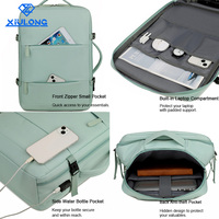 Tas Ransel Wanita Multifungsi Ringan dengan Port USB Eksternal untuk Pengisian Daya, Kapasitas Penyimpanan Besar, Tas Ransel Perjalanan