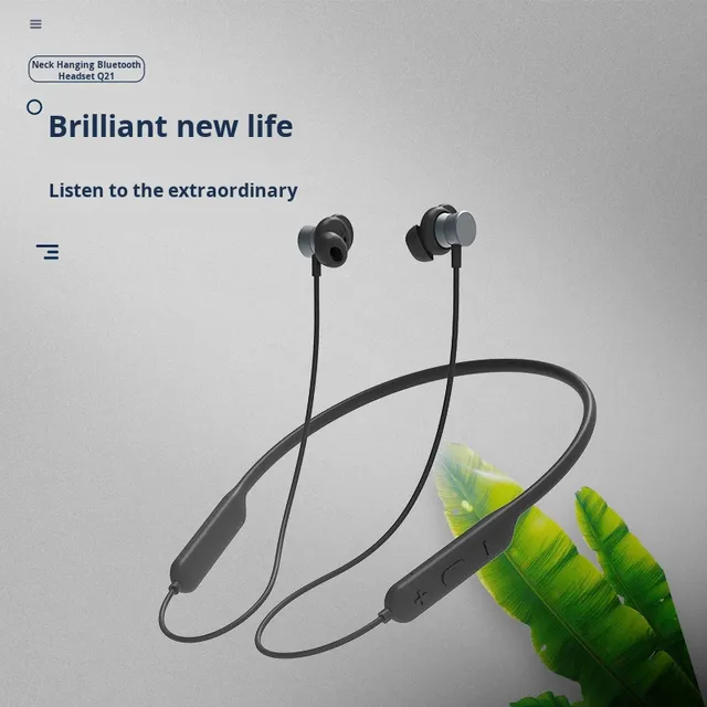 Hot-selling Neckband Headphones Sports HiFi High-definition Sound Quality IPX-4 Waterproof 110mAh Battery Factory Wholesale