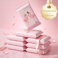 Lingettes pour bébé écologiques, non tissées, non parfumées, hypoallergéniques, combo sec et humide, lingettes nettoyantes naturelles, paquet de 10 pièces pour peaux sensibles