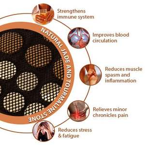 Coussin chauffant à infrarouge lointain tourmaline et tapis chauffant en jade pour les douleurs au dos et aux épaules - Product Image 5