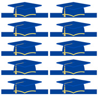 Nouvelles décorations de fête pour cérémonie de remise des diplômes, saison des diplômes, toge de doctorat, chapeau de bachelier en papier