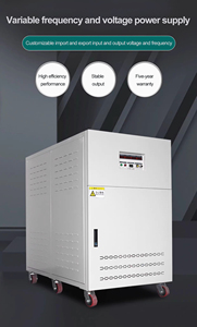 Fuente de Alimentación de Frecuencia Variable Ajustable de CA Industrial, Monofásica y Trifásica, con Voltaje y Frecuencia Estables de 60Hz a 50Hz - Product Image 4