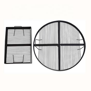 Parrilla giratoria de fuego para cocina, parrilla giratoria de doble rejilla con soporte de estaca para el suelo para cocinar con llama abierta - Product Image 3