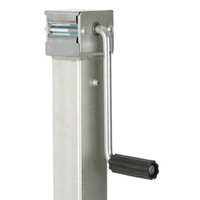 Cric de remorque carré robuste côté vent boulon zingué bateau utilitaire jambe de descente supports coin pièces stables nouvel accessoire de remorque