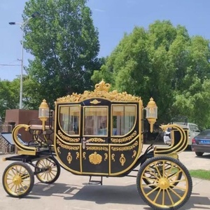 Chariot à cheval climatisé Queen Ride / Buggy de la famille royale, calèche antique de style européen - Product Image 6