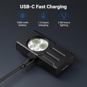 Rechargeable Mini Multifunctional Work <b>Light</b> Portable EDC Clip Magnet for <b>Workshop</b> Camping Hiking Torches Flashlights FX-EDC1 La - Product Image 6