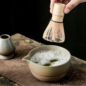 Bol à matcha en poterie grossière, tasse à thé vert, tasse à thé glacée, service à thé Kung Fu, tasse de maître, décoration <span class=keywords><strong>vintage</strong></span> créative pour la maison - Product Image 1