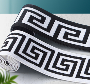 <span class=keywords><strong>Jacquard</strong></span> ban nhạc đàn hồi 4cm Mê Cung thiết kế rộng Dây thắt lưng trở lại in thoải mái sọc xương cá 3D mô hình cho đồ lót - Product Image 1