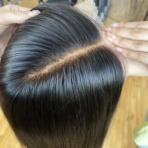 Shy 2024 Vente en gros de haute qualité pour dentelle avant 16 pouces 5x5 dentelle avant 8x8 Topper couleur naturelle droite cheveux humains - Product Image 2