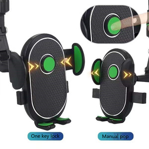 Supporto per telefono specchietto retrovisore multifunzionale 360 supporto per telefono specchietto retrovisore con ganci di stoccaggio appiccicosi per auto - Product Image 3