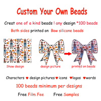 SYBBeads Perles en silicone imprimées à motifs colorés (Halloween, Nuit Lumineuse, Nœud, Danse, Crâne, Fantôme, Citrouille) pour stylos, vente en gros