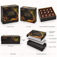 Maßgefertigte Valentinstag Craft-Bier-Schokoladen-Geschenkbox mit Logo, CMYK-Druck, Glänzend Laminiertem Deckel und Boden-Verpackung