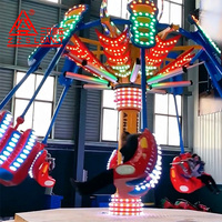 Manège d'extérieur de type chaise suspendue, manège rotatif en spirale, manège à jets d'air pour parcs d'attractions, fabrication chinoise, à vendre