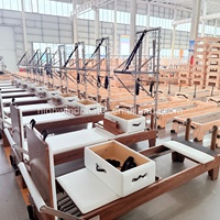 Prix Compétitif : Reformer Cadillac de Pilates en Bois de Noyer, Durable et Portable, Appareil d'Exercice Corporel et de Yoga pour la Maison et le Studio de Pilates