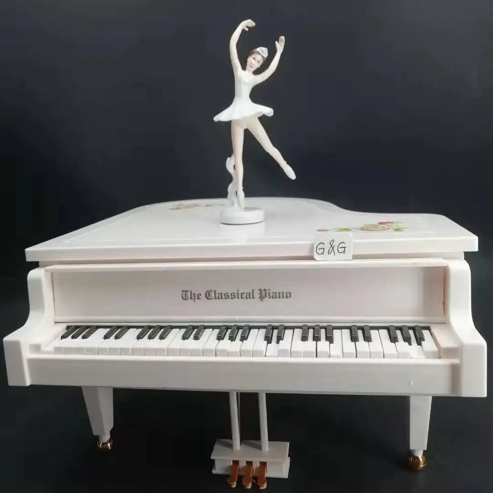 Boîte à musique de style Piano pour filles, boîte à musique romantique, pour spectacle automatique