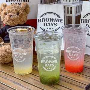 Bicchieri di Plastica PET Trasparenti Usa e Getta da 16oz con Logo Personalizzato e Coperchi per Bevande Fredde e <span class=keywords><strong>Caffè</strong></span> Ghiacciato - Product Image 6
