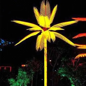 Thiết Kế Mới Chống Thấm Nước LED Chiếu Sáng Nhân Tạo Cây Cọ Dừa Halloween IP65 3M Khung Kim Loại + Pvc + Đèn Led CE ROHS - Product Image 5