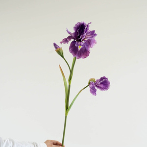 GOG1077 <span class=keywords><strong>Iris</strong></span> en soie réaliste de haute qualité pour l'intérieur et l'extérieur de Noël Pâques Retour École Fleurs artificielles décoratives - Product Image 4