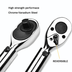 Clé dynamométrique à cliquet 1/2 3/8 1/4 pouces clé à douille télescopique clé réglable Flexible clé outils à main - Product Image 6