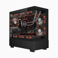 Boîtier PC M-ATX direct usine, support GPU jusqu'à 420 mm, support radiateur 360 mm, avec baie pour bloc d'alimentation 200 mm et 9 emplacements pour ventilateurs