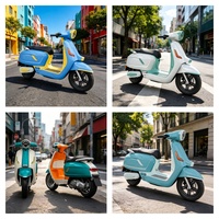 Skuter Listrik Bersertifikat EEC COC QS4000W Baterai Lithium 72V30AH Kecepatan Maksimum 86Km/jam Jarak Tempuh 70km Moped Dewasa EU