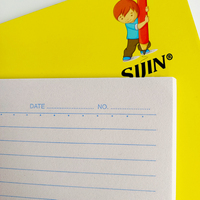 Carnet d'écolier Best-seller en fil de laine, 80 feuilles lignées, pour étudiants philippins, avec reliure colorée en fil.