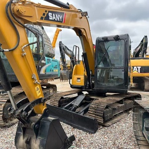 Excavadora de cadenas SANY SY75C usada de 7.5 toneladas con motor Isuzu original para construcción y excavación media |   Euro 5 |   EPA - Product Image 1