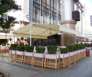 Tenda <span class=keywords><strong>da</strong></span> <span class=keywords><strong>sole</strong></span> retrattile a braccio pieghevole a doppio lato di lusso con sensore vento-pioggia per il funzionamento manuale per la <span class=keywords><strong>copertura</strong></span> del balcone - Product Image 2