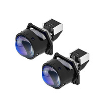 3in 2 TIR 140W BI-LED 3 Lentille Projecteur Voiture Led Phare 12V 6000K Accessoires Voiture Lentille Bleue Auto Lumière pour Retrofit CE E9