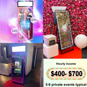 Новейшая фотобудка-зеркало 70 дюймов с сенсорным экраном 43/32 дюйма, функцией селфи и принтером - Product Image 2