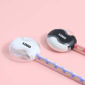 Sacapuntas Redondo de un Solo Orificio con Tapa de Goma de Borrar - Diseño Infantil de Dibujos Animados, Material Escolar, Regalo Promocional para el Aula - Product Image 1