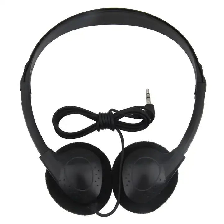 OEM tái sử dụng tai nghe có dây tai nghe dùng một lần cho hãng hàng không giá rẻ có dây 3.5mm tai nghe Stereo Tai nghe giá rẻ Tai nghe dùng một lần