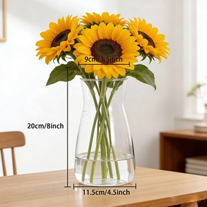 <span class=keywords><strong>Vases</strong></span> en verre personnalisés de haute qualité, <span class=keywords><strong>vases</strong></span> à fleurs décoratifs nordiques modernes de couleur personnalisée pour la décoration de la maison, cadeau - Product Image 3