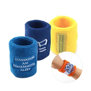 Customized Logo Kids Sweatband Cotton Wrist Sweat Band