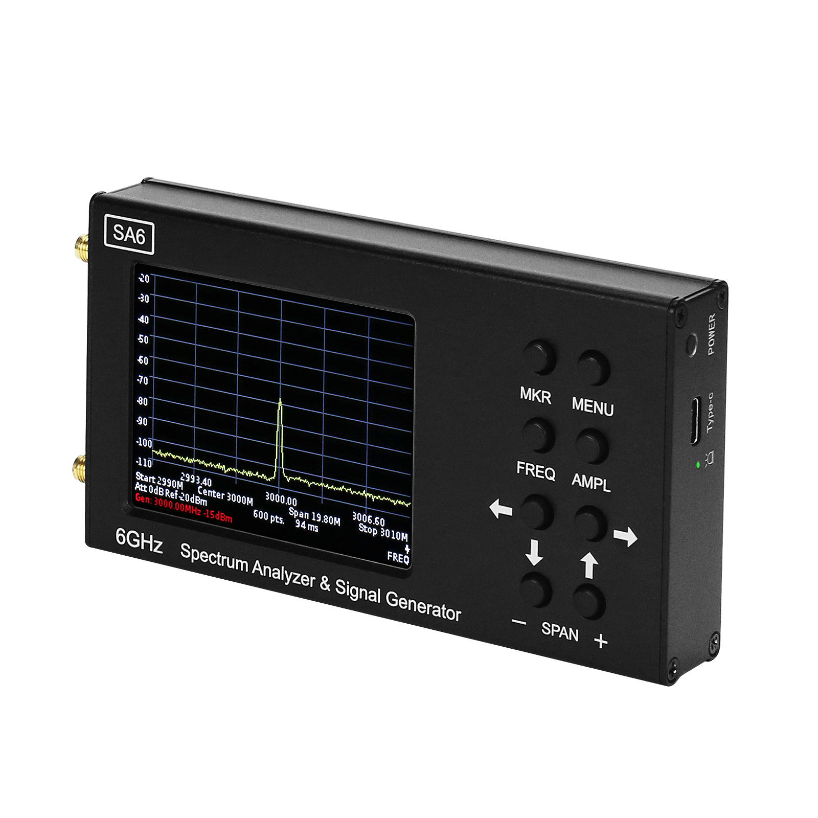HAMGEEK SSA6G Spectrum Analyzer - 35mhz-6200mhz RF Explorer