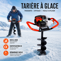 Tarière thermique 2 temps pour forage de glace et plantation d'arbres, haute qualité, prix abordable, certifiée CE pour le jardin