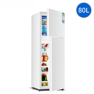 Mini Refrigerador de Doble Puerta 80L de Bajo Consumo para Hogar, Oficina o Dormitorio - Product Image 4