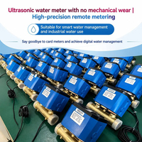 Medidor de Agua Ultrasónico de Bronce, Diámetro Pequeño DN15 DN20 DN25 DN40, Digital, Compacto, Comercial, Lectura Precisa