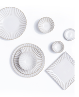 Vaisselle de Table en Céramique Assiette Respectueuse de l'Environnement Bols et Tasses à Café en Porcelaine Assiettes à Dessert et à Gâteau de 6, 8 et 10 Pouces Ensemble de Service