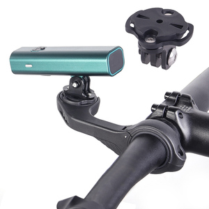 Nouveau support d'ordinateur de vélo 2 en 1 adaptateur de montage en aluminium pour guidon pour ordinateur de vélo <span class=keywords><strong>Garmin</strong></span> et pour caméras d'action Gopro - Product Image 3
