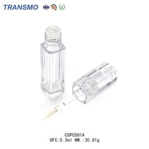 Flacon carré en PETG pour brillant à lèvres, tubes personnalisés avec applicateur, tubes carrés en cristal de 5 ml pour brillant à lèvres avec applicateurs en cristal - Product Image 5