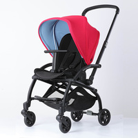 Nouveau Style Classique Landau Enfants Poussette Pliable Avec Parasol Léger 2 En 1 Landau Bébé