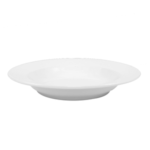 PLATO PROFUNDO DE PORCELANA BLANCA PARA HOTELES, DIAM. 23CM - Product Image 1